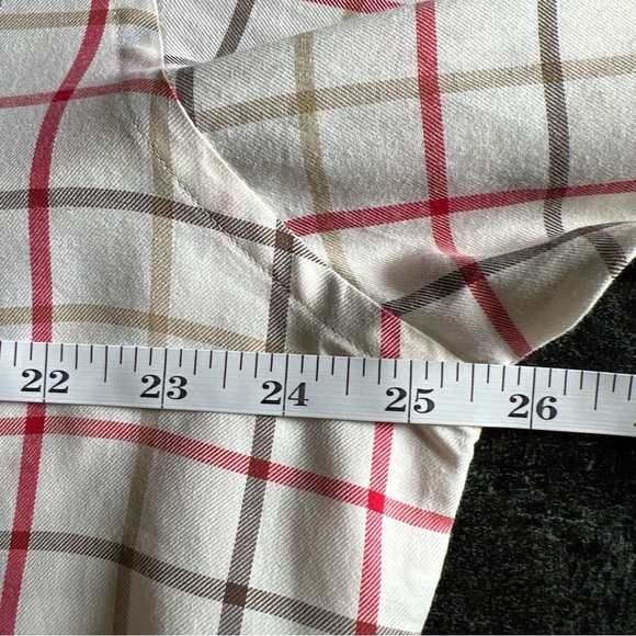 Daniel Cremieux Men’s Cream/red/gray Long Sleeve Plaid Button Up Size L - Picture 14 of 14